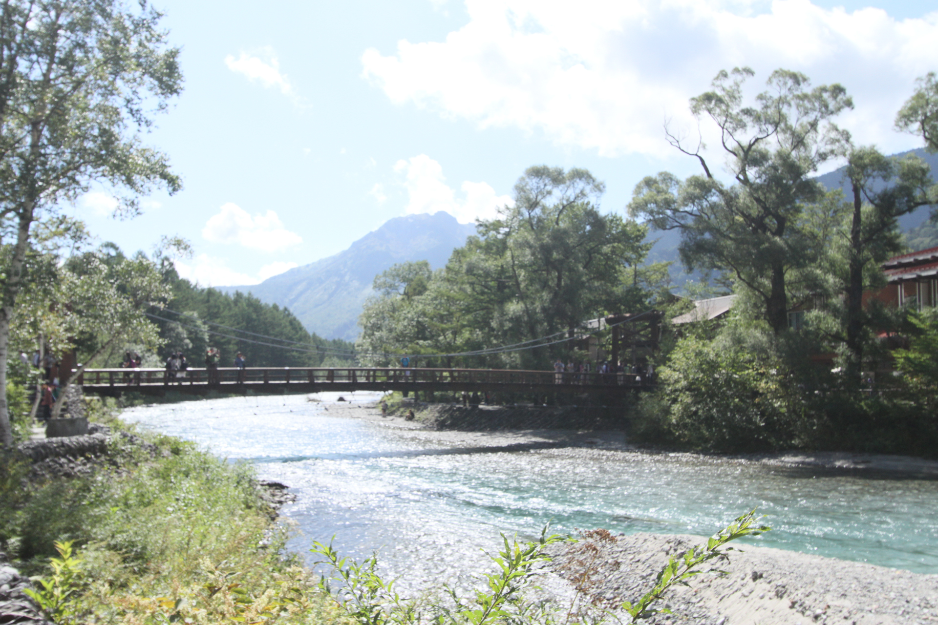 河童橋と焼岳