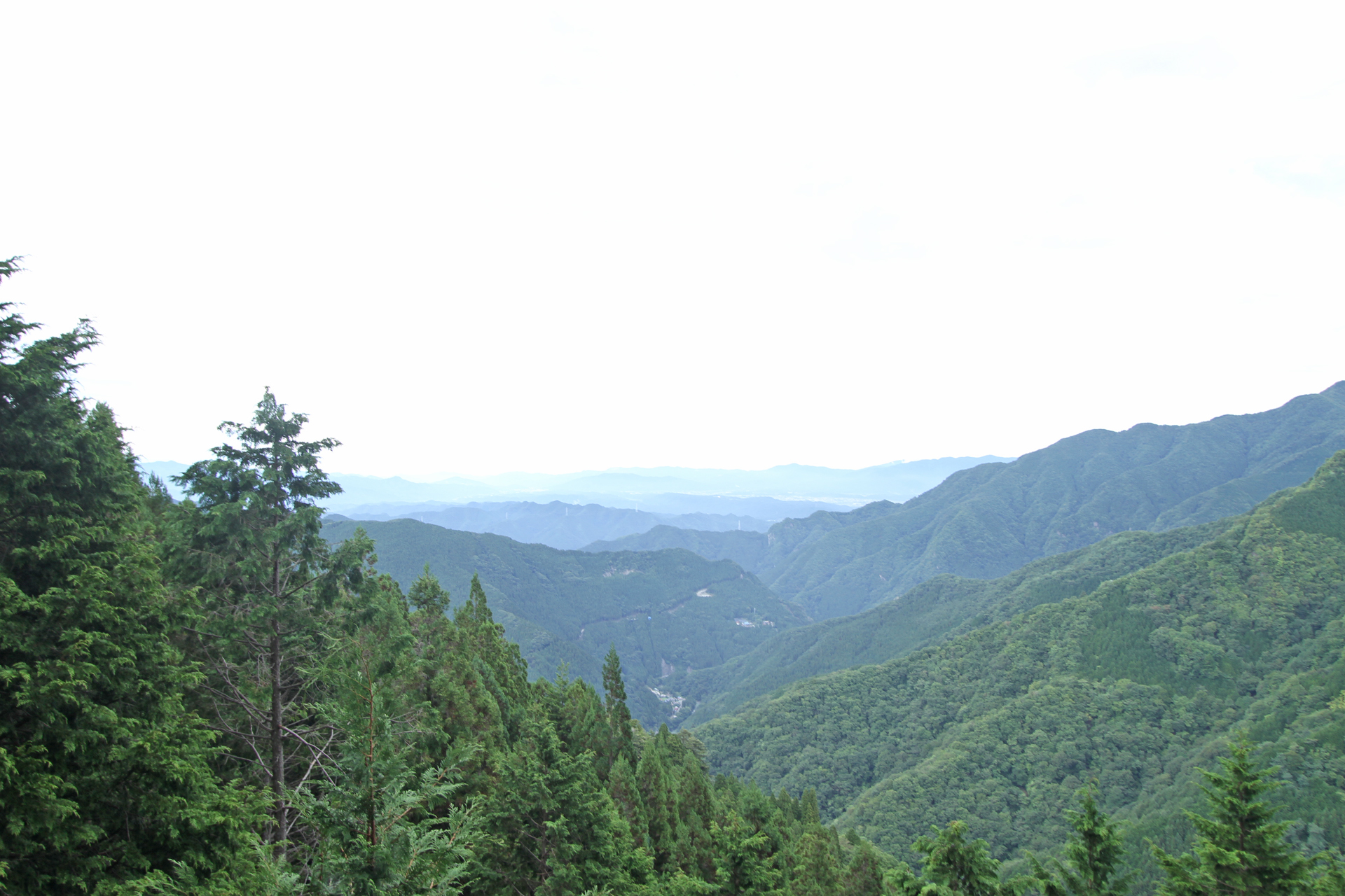 三峰神社から見た秩父の風景