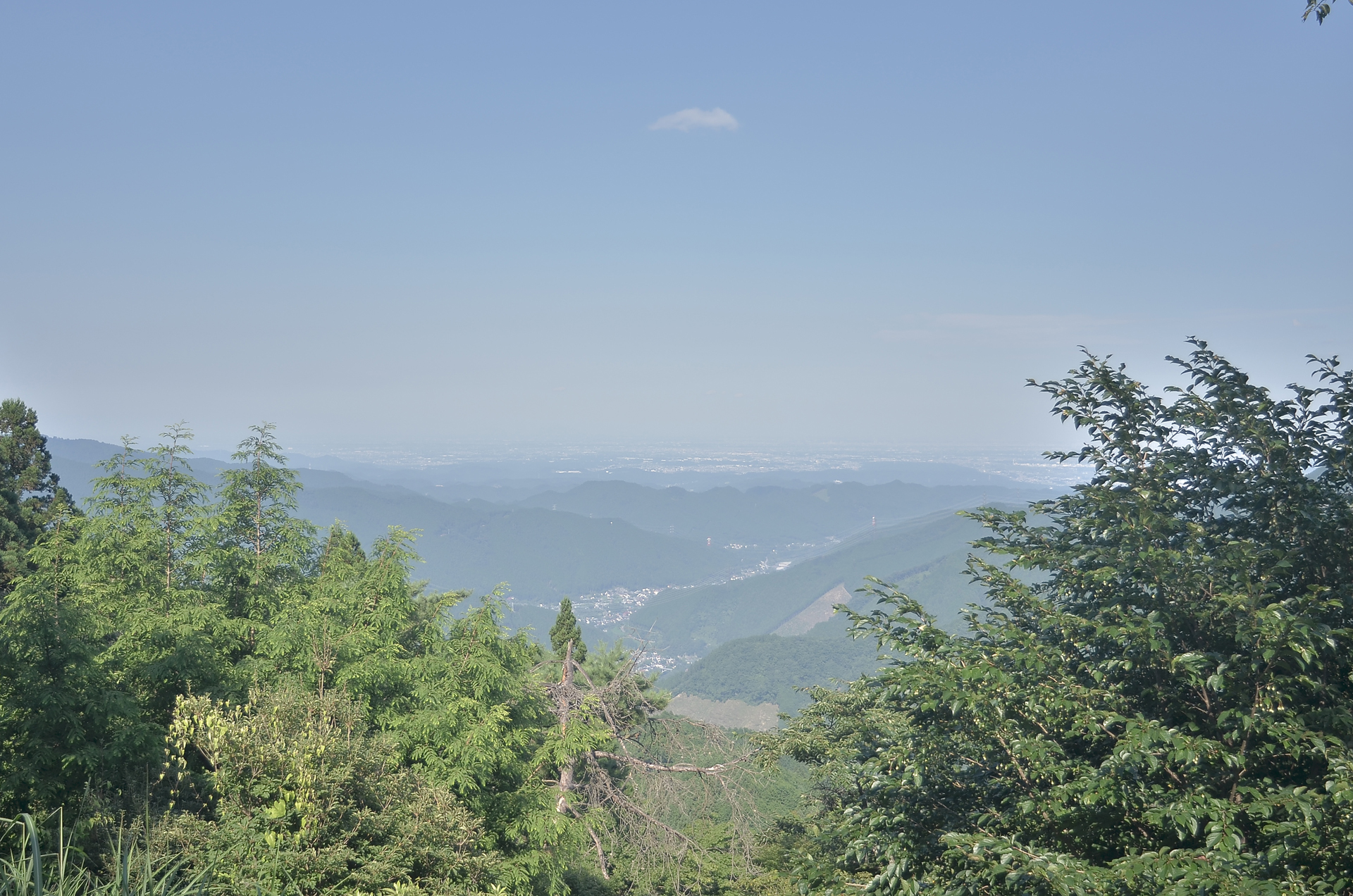 御岳山駅から見た風景